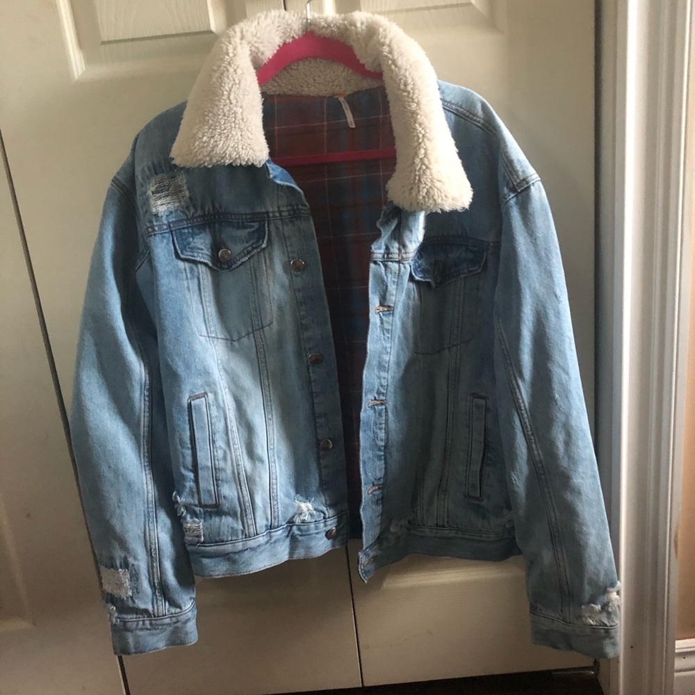 Denim Jacket with Fleece
